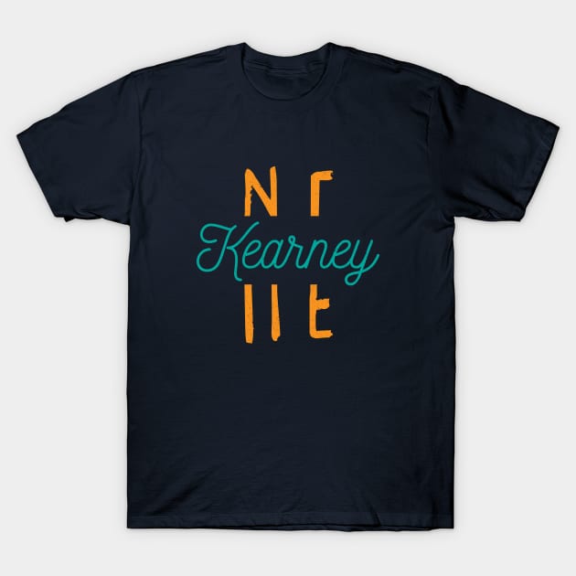 Kearney NE City Typography T-Shirt by Commykaze